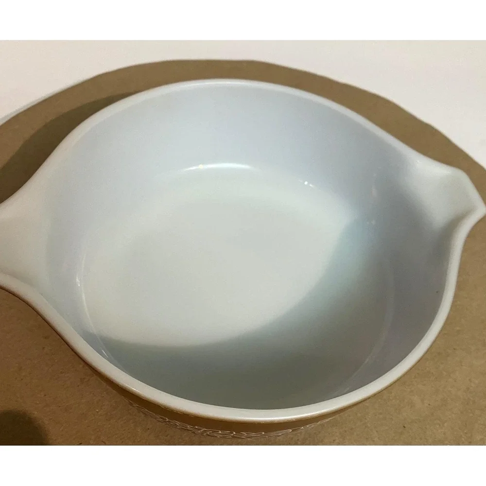 Pyrex Casserole Dish Unisex 500ml Brown Excellent Butterfly Gold 471-B Vintage